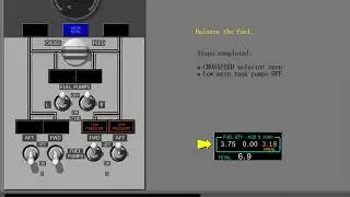 6 Fuel balance without fuel in center tank