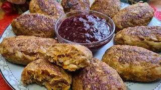 Если есть 400гр. фарша, то приготовьте очень сочные котлеты с овощами.Cutlets with vegetables