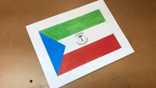 Equatorial Guinean Flag Drawing 🇬🇶