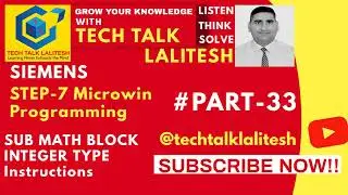#PART33 SUB MATH BLOCK INT.TYPE IN #S-7#MICROWIN #SIEMENS #SOFTWARE S7-200 MICROWIN TUTORIALS HINDI