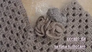 Tutorial:poncho all'uncinetto facile/ poncho punto granny***lafatatuttofare***