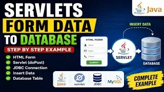 Servlets Form Data Insert into Database | Java Servlet JDBC CRUD Example Step by Step