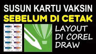 susun kartu vaksin di coreldraw