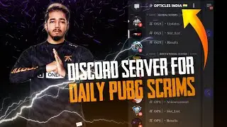 Discord Server for Daily Scrims - T1 T2 T3 | Asmodeus Gaming | Opticles India