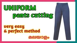 Boys uniform pants cutting/Pant cutting well explained video