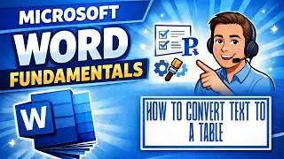 How to Convert Text to a Table in Microsoft Word (Step-by-Step Guide) | Microsoft Word Fundamentals