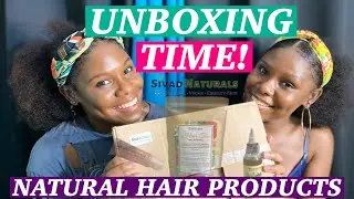 SivadNaturals Unboxing & First Impressions! |New Natural Hair Products |PR Unboxing  ||Atkins Twins