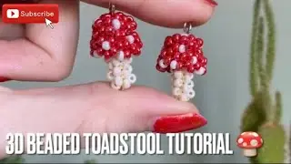 3D Beaded Toadstool Tutorial