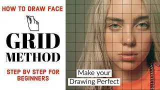Portrait drawing tutorial for beginners | Draw like an Artist | grid method || step by step