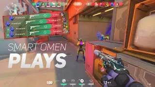 Smart Plays With Omen | Valorant #shorts#youtubeshorts