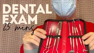ASMR Male Dentist –  25 Mins – Latex, Scraping, Taping, Talking