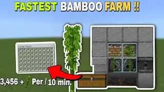 MINECRAFT AUTOMATIC BAMBOO FARM (BEDROCK/JAVA/MCPE) 1.21!