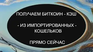 Как получить Bitcoin Cash с импортированных адресов на блокчейн инфо