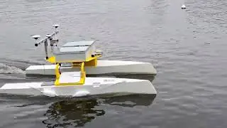 ULYSSE catamaran tests in Penfeld river (2023-08-29)