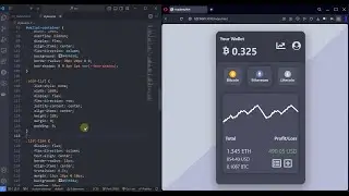Designing Crypto Wallet UI | HTML CSS Tutorial