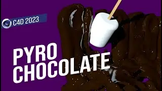 [Hot] Cinema 4D Tutorial 2023.1 Pyro Melting Liquid Chocolate Fountain 🍫 ⛲️