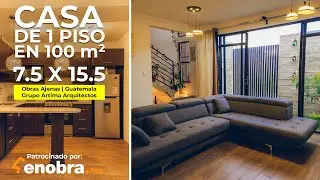 CASA de 1 SÓLO NIVEL en 100 M2 con PATIOS | Obras Ajenas Guatemala @grupoartimaarqutiectos6754 | P2