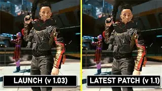 Cyberpunk 2077 | Launch Version (v1.03) VS Latest Patch (v1.1) | Performance Comparison in City
