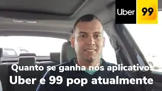 Quanto faturei numa semana fraca nos aplicativos Uber e 99 pop