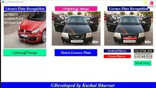 Number Plate Recognition GUI System using Python and OpenCV