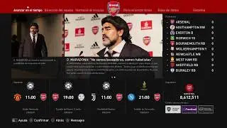 PES 2020 CARRERA CON ARSENAL