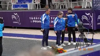 Championnat France doublette mixte à St Flour, la Nouvelle Aquitaine Sarah Gilais-Laurent Richard