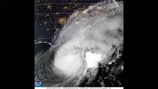 Satellite Imagery of Hurricane Milton Making Landfall