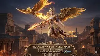 PHOENIXTRA X SUIT ENTRY EMOTE ll IN GAME LOOK 3d ll SCAR L INSPECT EMOTE 