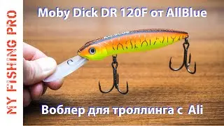 PONTOON21 Moby Dick 120F от AllBlue. ПОТРОЛЛИМ? Обзор и Тест Воблера для Троллинга с Алиэкспресс.
