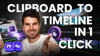 Paste DIRECTLY to Your Timeline in 1 Click | Premiere & AE