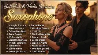 Duet In Gold Saxophone Music 2026 🎷 Soft Sax, Violin & Piano Melodies for Peaceful Evening Relax