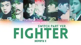 MONSTA X (몬스타엑스) FIGHTER (SWITCHED PARTS VERSION) (COLOR CODED/HAN/ROM/ENG)