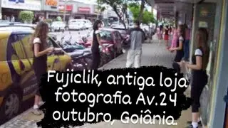 Fujiclik, antiga loja de fotografia na Av.24 de outubro, Goiânia, Goiás, cena do antigo cotidiano.