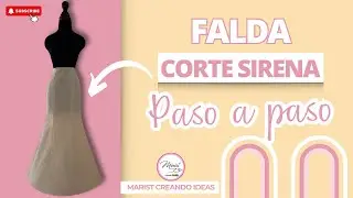 🤩👉Falda Corte Sirena/ Sigue estos pasos para que te quede perfecta