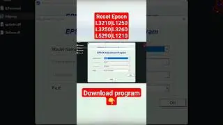 How to Reset EPSON L 3210 L1210 L1250 L3250 L3260 L5290 Printer with Resetter. 