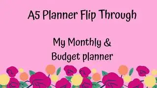 My A5 budget & Shop Planner Flip Through