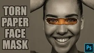 Torn Paper Face Mask | Photoshop Tutorial