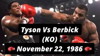 Mike Tyson's Epic TKO vs. Trevor Berbick - 1986 WBC Title Bout 🥊🏆