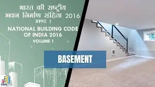 NBC of INDIA - Basement Standard dimensions / national building code of india / Indian Standards
