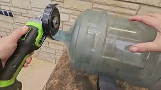 Never throw away an empty plastic water keg. Brilliant idea.