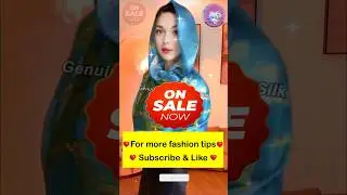 How to Tie Wear & Style 35in x 70in 90cm x 180cm Long Silk Scarf Tips #23 4K #Shorts