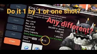 MapleStory M - Chaos Daily Dungeon should spam all tic or do it 1 by 1?