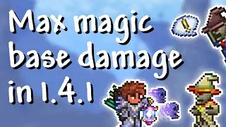 Terraria - 1.4.1 Maximum magic base damage (above 150 000 per hit!)