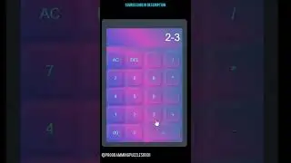 Calculator app in HTML and CSS #html  #css #code #coding #program #app  #vscode  #calculator