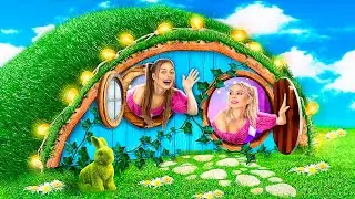We Built a Secret House Underground! We Surprised Our Little Sister With a Secret Room