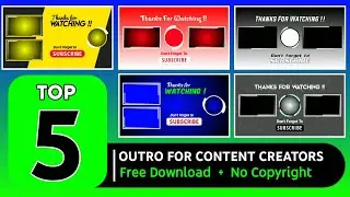 VIDEO YOUTUBE HARUS PAKE INI !  5 Outro Keren No Copyright