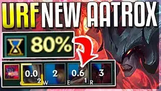 NEW 80% CDR URF AATROX REWORK!! NO Q COOLDOWN (AR Ultra Rapid Fire Mode) - League of Legends