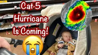 We Have To Leave! Reborn Doll Goes Hurricane Prep Shopping Walmart!