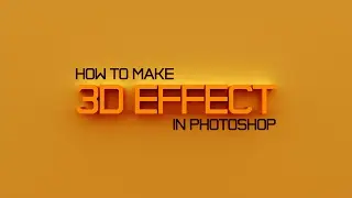 Видеоурок: Как сделать 3D текст, логотип | Photoshop Tutorial: How to make 3D text, logo
