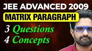 JEE Advanced 2009 Matrix Paragraph | Beware of the wrong solutions